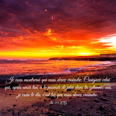 Picture 03 - Luc 12:5 LSG - Je vous montrerai qui vous devez craindre. - Bible Verse Picture
