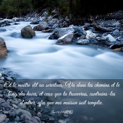 Picture 03 - Luc 14:23 LSG - Et le maître dit au serviteur: Va dans les - Bible Verse Picture