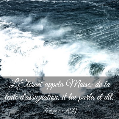 Picture 03 - Lévitique 1:1 LSG - L'Eternel appela Moïse; de la tente - Bible Verse Picture