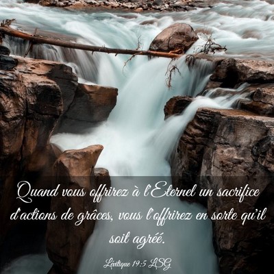Picture 03 - Lévitique 19:5 LSG - Quand vous offrirez à l'Eternel un sacrifice - Bible Verse Picture