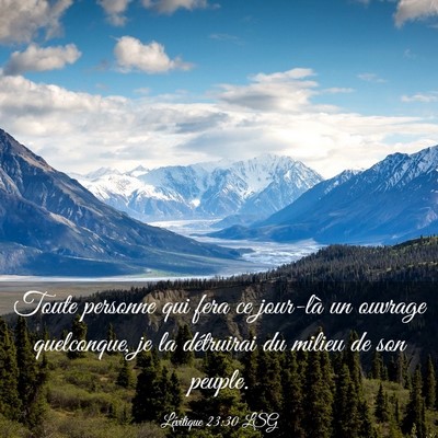 Picture 03 - Lévitique 23:30 LSG - Toute personne qui fera ce jour-là un ouvrage - Bible Verse Picture