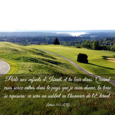 Picture 03 - Lévitique 25:2 LSG - Parle aux enfants d'Israël, et tu leur diras: - Bible Verse Picture