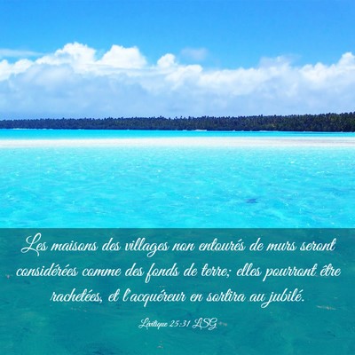 Picture 03 - Lévitique 25:31 LSG - Les maisons des villages non entourés de murs - Bible Verse Picture