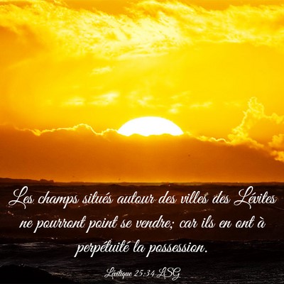 Picture 03 - Lévitique 25:34 LSG - Les champs situés autour des villes des Lévites - Bible Verse Picture