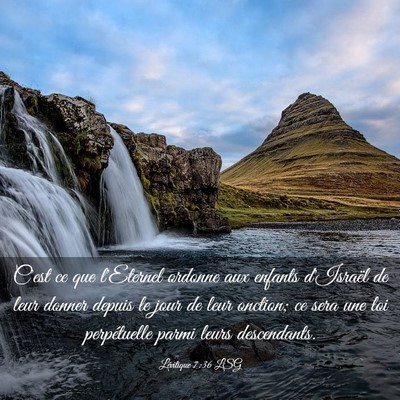 Picture 03 - Lévitique 7:36 LSG - C'est ce que l'Eternel ordonne aux enfants - Bible Verse Picture