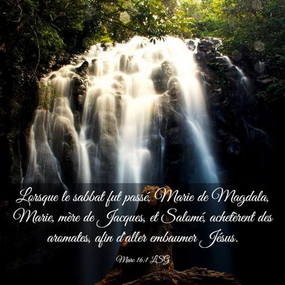 Picture 03 - Marc 16:1 LSG - Lorsque le sabbat fut passé, Marie de Magdala, - Bible Verse Picture