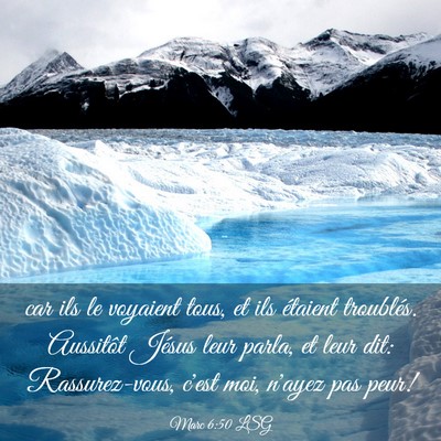Picture 03 - Marc 6:50 LSG - car ils le voyaient tous, et ils étaient - Bible Verse Picture