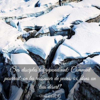 Picture 03 - Marc 8:4 LSG - Ses disciples lui répondirent: Comment - Bible Verse Picture