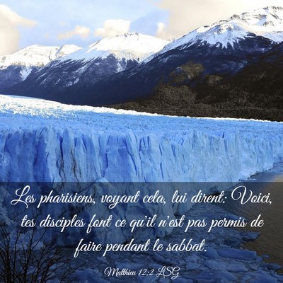 Picture 03 - Matthieu 12:2 LSG - Les pharisiens, voyant cela, lui dirent: Voici, - Bible Verse Picture