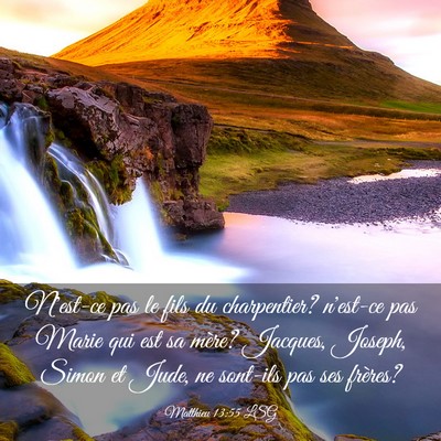 Picture 03 - Matthieu 13:55 LSG - N'est-ce pas le fils du charpentier? n'est-ce pas - Bible Verse Picture