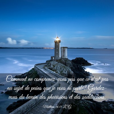 Picture 03 - Matthieu 16:11 LSG - Comment ne comprenez-vous pas que ce n'est pas au - Bible Verse Picture