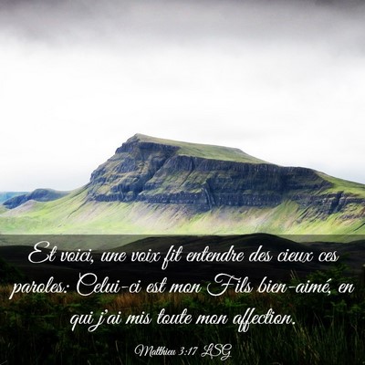 Picture 03 - Matthieu 3:17 LSG - Et voici, une voix fit entendre des cieux ces - Bible Verse Picture