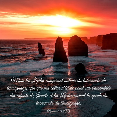 Picture 03 - Nombres 1:53 LSG - Mais les Lévites camperont autour du tabernacle - Bible Verse Picture