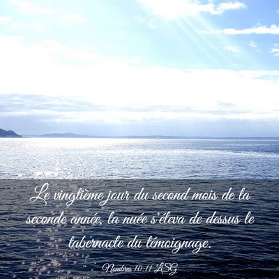 Picture 03 - Nombres 10:11 LSG - Le vingtième jour du second mois de la seconde - Bible Verse Picture