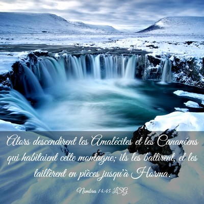 Picture 03 - Nombres 14:45 LSG - Alors descendirent les Amalécites et les - Bible Verse Picture