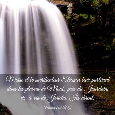 Picture 03 - Nombres 26:3 LSG - Moïse et le sacrificateur Eléazar leur - Bible Verse Picture