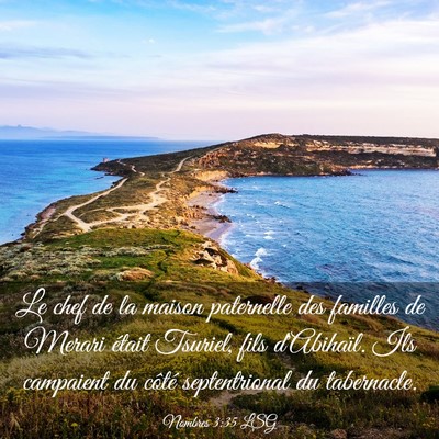 Picture 03 - Nombres 3:35 LSG - Le chef de la maison paternelle des familles de - Bible Verse Picture
