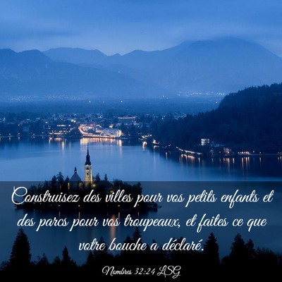 Picture 03 - Nombres 32:24 LSG - Construisez des villes pour vos petits enfants et - Bible Verse Picture