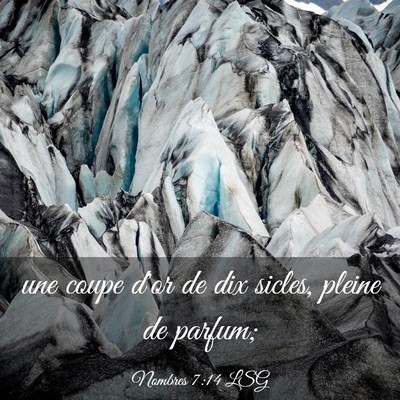 Picture 03 - Nombres 7:14 LSG - une coupe d'or de dix sicles, pleine de - Bible Verse Picture