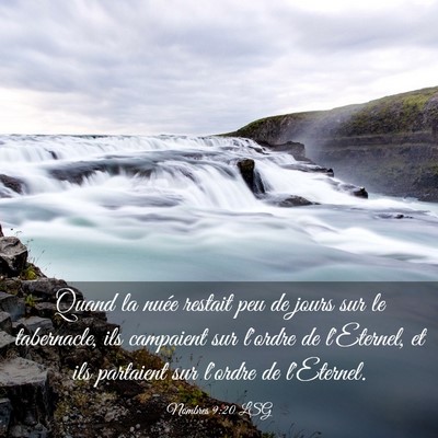 Picture 03 - Nombres 9:20 LSG - Quand la nuée restait peu de jours sur le - Bible Verse Picture