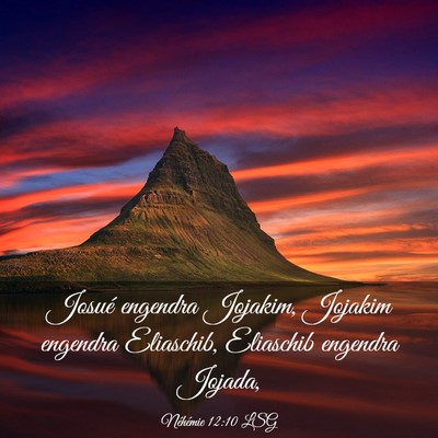 Picture 03 - Néhémie 12:10 LSG - Josué engendra Jojakim, Jojakim engendra - Bible Verse Picture