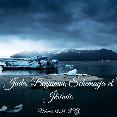 Picture 03 - Néhémie 12:34 LSG - Juda, Benjamin, Schemaeja et - Bible Verse Picture