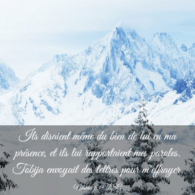 Picture 03 - Néhémie 6:19 LSG - Ils disaient même du bien de lui en ma - Bible Verse Picture