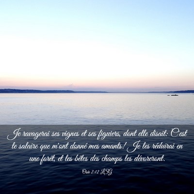 Picture 03 - Osée 2:12 LSG - Je ravagerai ses vignes et ses figuiers, dont - Bible Verse Picture