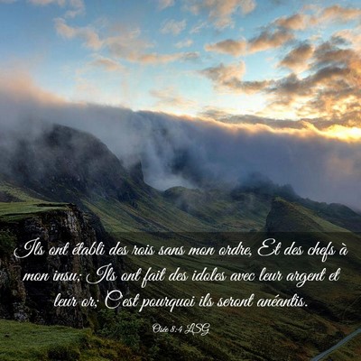 Picture 03 - Osée 8:4 LSG - Ils ont établi des rois sans mon ordre, Et des - Bible Verse Picture
