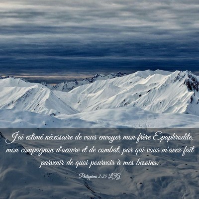 Picture 03 - Philippiens 2:25 LSG - J'ai estimé nécessaire de vous envoyer mon - Bible Verse Picture