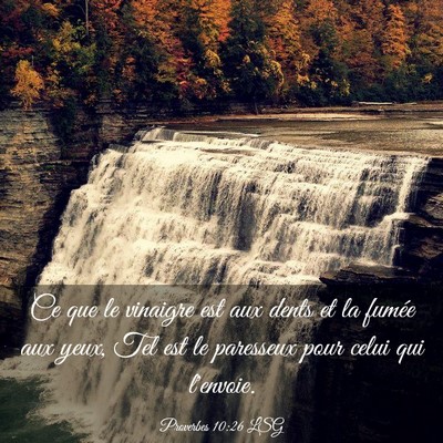 Picture 03 - Proverbes 10:26 LSG - Ce que le vinaigre est aux dents et la fumée aux - Bible Verse Picture