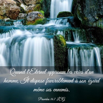 Picture 03 - Proverbes 16:7 LSG - Quand l'Eternel approuve les voies d'un homme, Il - Bible Verse Picture