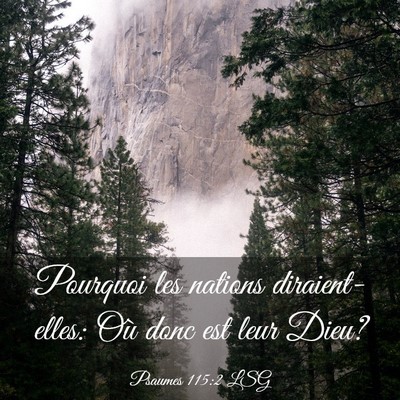 Picture 03 - Psaumes 115:2 LSG - Pourquoi les nations diraient-elles: Où donc est - Bible Verse Picture