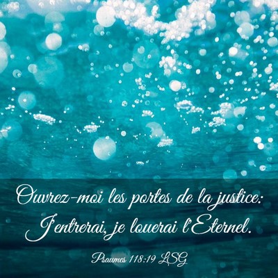 Picture 03 - Psaumes 118:19 LSG - Ouvrez-moi les portes de la justice: J'entrerai, - Bible Verse Picture