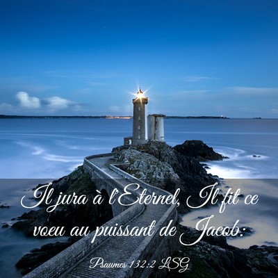 Picture 03 - Psaumes 132:2 LSG - Il jura à l'Eternel, Il fit ce voeu au puissant - Bible Verse Picture