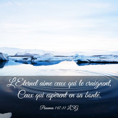 Picture 03 - Psaumes 147:11 LSG - L'Eternel aime ceux qui le craignent, Ceux qui - Bible Verse Picture