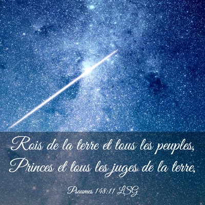 Picture 03 - Psaumes 148:11 LSG - Rois de la terre et tous les peuples, Princes et - Bible Verse Picture