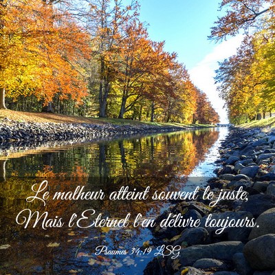 Picture 03 - Psaumes 34:19 LSG - Le malheur atteint souvent le juste, Mais - Bible Verse Picture