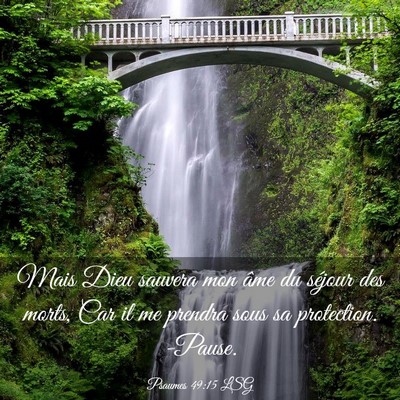 Picture 03 - Psaumes 49:15 LSG - Mais Dieu sauvera mon âme du séjour des morts, - Bible Verse Picture