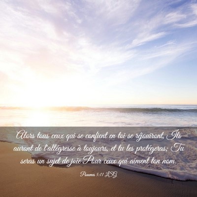 Picture 03 - Psaumes 5:11 LSG - Alors tous ceux qui se confient en toi se - Bible Verse Picture