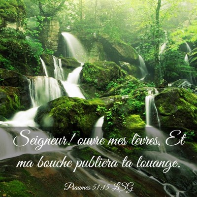 Picture 03 - Psaumes 51:15 LSG - Seigneur! ouvre mes lèvres, Et ma bouche - Bible Verse Picture