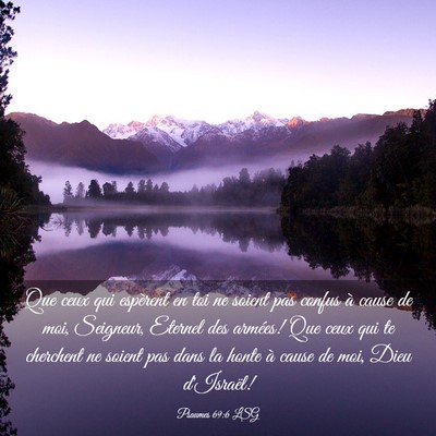 Picture 03 - Psaumes 69:6 LSG - Que ceux qui espèrent en toi ne soient pas - Bible Verse Picture