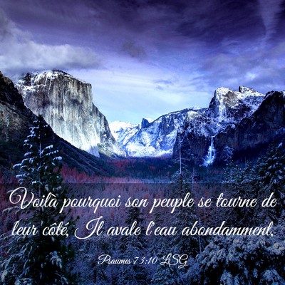 Picture 03 - Psaumes 73:10 LSG - Voilà pourquoi son peuple se tourne de leur - Bible Verse Picture