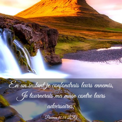 Picture 03 - Psaumes 81:14 LSG - En un instant je confondrais leurs ennemis, Je - Bible Verse Picture