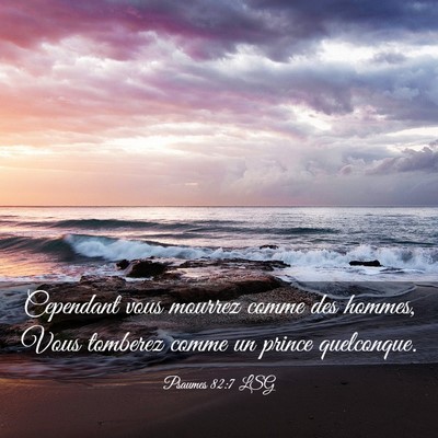 Picture 03 - Psaumes 82:7 LSG - Cependant vous mourrez comme des hommes, Vous - Bible Verse Picture