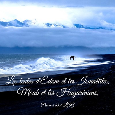 Picture 03 - Psaumes 83:6 LSG - Les tentes d'Edom et les Ismaélites, Moab et les - Bible Verse Picture