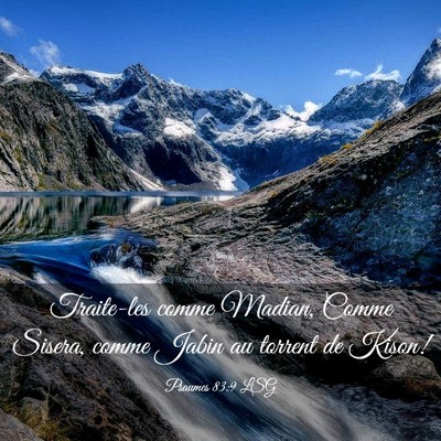 Picture 03 - Psaumes 83:9 LSG - Traite-les comme Madian, Comme Sisera, comme - Bible Verse Picture