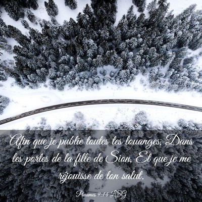 Picture 03 - Psaumes 9:14 LSG - Afin que je publie toutes tes louanges, Dans les - Bible Verse Picture