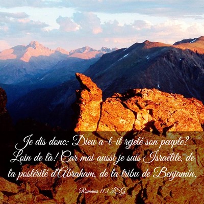 Picture 03 - Romains 11:1 LSG - Je dis donc: Dieu a-t-il rejeté son peuple? Loin - Bible Verse Picture