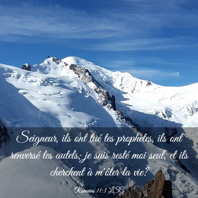 Picture 03 - Romains 11:3 LSG - Seigneur, ils ont tué tes prophètes, ils ont - Bible Verse Picture